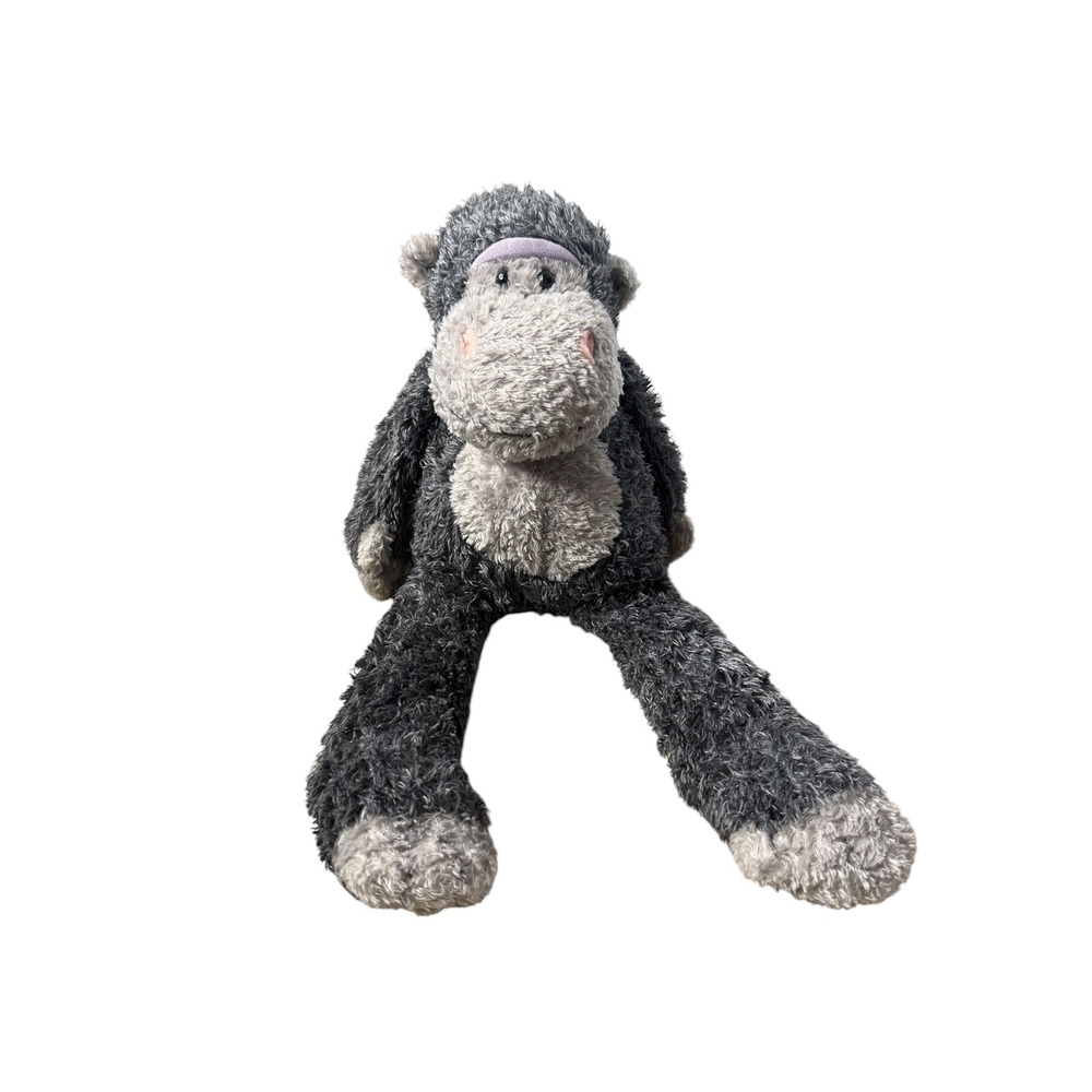 Jellycat Junglie Gorilla Plush Stuffed Animal Grey Shaggy Retired JCINC1377 15"